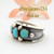 Size 8 Sleeping Beauty Turquoise Sterling Ring Native American Navajo Jewelry by Jerry Cowboy NAR-13089 Four Corners USA OnLine