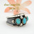 Size 8 Sleeping Beauty Turquoise Sterling Ring Native American Navajo Jewelry by Jerry Cowboy NAR-13089 Four Corners USA OnLine