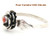 Size 8 1/4 Rose with Red Coral Ring Native American Indian Navajo Sterling Silver Jewelry Four Corners USA OnLine NAR-09461825