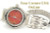 Women's Stamped Sterling Watch Apple Coral Face Four Corners USA OnLine Native American Silver Jewelry NAW-1318