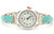 Women's Turquoise Inlay Sterling Watch Native American Jewelry Navajo Silversmith Steve Francisco (NAW-1320)