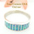 Light Blue Fire Opal Inlay Band Ring Size 11 Native American Navajo Ella Cowboy Four Corners USA OnLine Silver Jewelry WB-1455