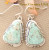 Dry Creek Turquoise Sterling Earrings Navajo Silversmith Jane Francisco Four Corners USA OnLine Native American Jewelry NAER-1445 