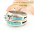 Turquoise Engagement Bridal Wedding Ring Set Size 5 Native American Silver Jewelry WS-1451 Four Corners USA OnLine