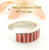 Red Spiny Oyster Inlay Band Ring Size 5 Native American Ella Cowboy Silver Jewelry WB-1533 Four Corners USA OnLine Native American Silver Jewelry