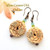 Colorful Glass Carved Bone Turtle Earrings Antiqued HypoAllergenic Steel Wires On Sale Now EAR-12086 American Artisan Handcrafted Fashion Jewelry Four Corners USA OnLine