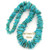 Graduated FreeForm Slice Kingman Turquoise Beads Designer 16 Inch Strand Four Corners USA OnLine Jewelry Making Supplies GFF12