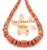 Multi Color Pendant on Coral and Turquoise 18 Inch Bead Necklace Four Corners USA OnLine Artisan Jewelry NAP-1462