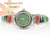  Women's Multi Color Inlay Sterling Watch Shown with Mohave Green Turquoise Face Navajo Arnold Yazzie Four Corners USA OnLine Native American Jewelry NAW-1427