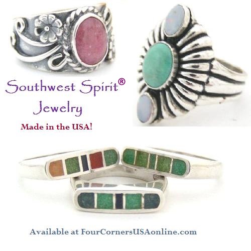 Jewelry Specials - Southwest Spirit Rings On Sale - Four Corners USA Online