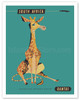 South Africa - African Giraffe - Qantas Airways - c. 1960's - Poster by Harry Rogers