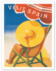 Visit Spain - Cala Ratjada, Mallorca Resort - c. 1930's - Poster by Marcias José Morell