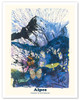 Alps (Alpes) - Moths and Butterflies - SNCF (French National Railway Company) - Poster by Salvador Dali