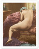 Classic Vintage French Nude Photograph - Hand-Colored Tinted Art - 3 - Poster by SIC Photo Studio