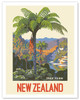 New Zealand - Tree Fern - c. 1950 - Poster by Marcus King