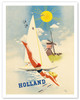 Holland - Dutch Windmill - c. 1948 - Poster by Jan Wijga