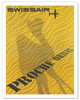 Middle East (Proche Orient) - Swissair - Camel Shadow on Desert Sand - c. 1956 - Poster by Fritz Girardin
