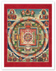 The 62 Deity Mandala of Chakrasamvara - Tibet, 19th Century - Vintage Tibetan Thangka Buddhist Painting