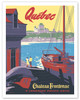 Château Frontenac - Québec, Canada - Canadian Pacific Hotel - c. 1947 - Poster by Peter Ewart