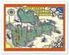 Post Office Wireless Stations - Great Britain - England - British Isles Map - c. 1938