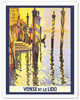 Venice Lagoon and The Lido Beach - c. 1920's - Poster by Vittorio Grassi