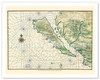 Map of California as an Island - Baja California Peninsula - c. 1650 - Poster by Johannes Vingboons
