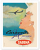 Sud Aviation Caravelle Jet - Sabena Belgian World Airlines - c. 1961 - Poster by Gaston van den Eynde