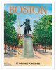 Boston, Massachusetts - Paul Revere Monument - United Air Lines - c. 1970 - Poster by Michael Hagel