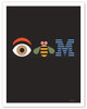 Eye Bee M - IBM (International Business Machines Corporation) - c. 1981 - Poster by Paul Rand