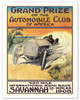 1908 Savannah Georgia 400 Mile International Road Race - Automobile Club of America - Poster by Malcolm A. Strauss