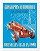 1946 Belgian Grand Prix - Brussels, Belgium - Formula One Auto Racing - Vintage Car Racing Poster