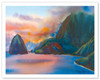 Molokai - Hawaiian Island Sunset - Poster by Peggy Chun