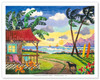 Sunset in Paradise - Tropical Beach - Hawaii - Hawaiian Islands - Poster by Robin Wethe Altman