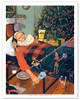 Snoozing Santa - Christmas Elves