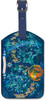 Zodiac - Constellation Map Planisphere by Lucien Boucher (Renluc) - Leatherette Luggage Tag