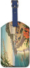 Visit Lahaina - Maui Hawaii by Kerne Erickson - Hawaiian Leatherette Luggage Tag