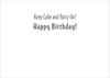 Keep Calm License Plate - Happy Birthday Greeting Card Keep Calm License Plate - Happy Birthday Greeting Card