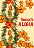 Hibiscus & Hula by Pacifica Collection - Holiday Greeting Card