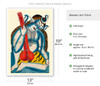 Lord Shiva Holding a Sitar or Tanbura in the Form of a Lingam - Kalighat Painting - c. 1800's