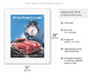 Porsche 356 Sports Car - Vintage Showroom Poster - c. 1940's