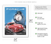 Porsche 356 Sports Car - Vintage Showroom Poster - c. 1940's
