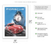 Porsche 356 Sports Car - Vintage Showroom Poster - c. 1940's