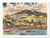 Beautiful Hana on Maui, Hawaii - United Air Lines Calendar