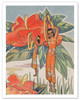Aloha Nui From Hawaii - Hawaiian Hula Dancers c.1943 - Poster by Ted Mundorff