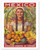Direccion General de Turismo: Mexico - Plenty of Fruit - Poster by Jorge Gonzalez Camarena