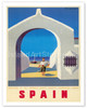 Spain - Fisherman and his Boat - Poster by Guy Georget