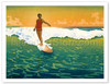 The Duke, Hawaiian Duke Kahanamoku Surfing - Poster by Charles W. Bartlett