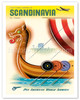 Pan Am Scandinavia Viking Ship - Poster by Jean Carlu