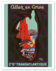 Allez en Corse (Go to Corsica) - Compagnie Générale Transatlantique (French Line) - Poster by Edouard Collin