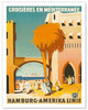 Croisiéres en Mediterranée (Cruises in the Mediterranean) - Hamburg-Amerika Linie (Hamburg-American Line) HAPAG - Poster by Albert Füss